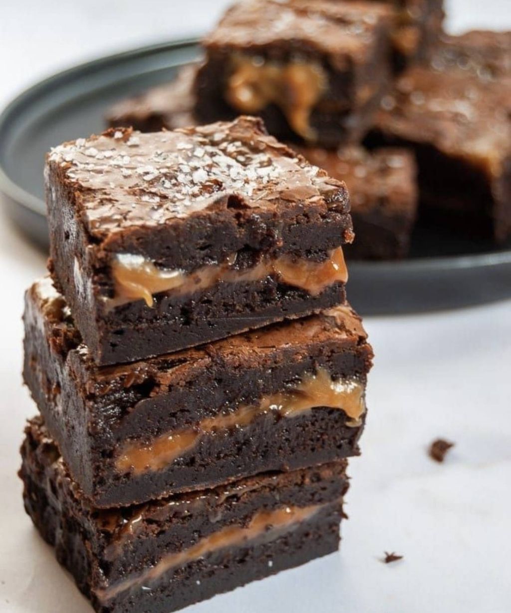 Salted caramel chocolate brownies Blogs Marina Sea Salt